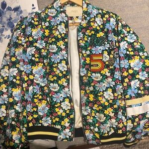 Maje bomber jacket flower